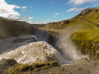 Gullfoss waterfall in Iceland