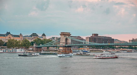 The Chain Bridge  in Budapest
