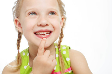 A child without teeth 