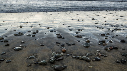 Morning rocks on the coast