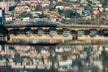 Bridge over Lerez river in Pontevedra (Spain)