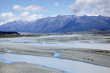 Mountain Alps scenery in south New Zealand