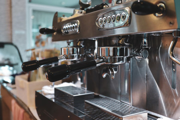 coffee machine in cafe restaurant