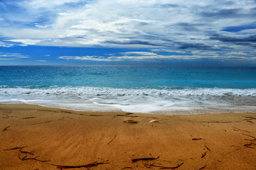 Idyllic tropical sand beach