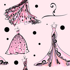 wedding dress design, pattern