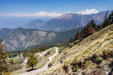 View from Tungnath Peak, Chopta, Garhwal, Uttarakhand, India.