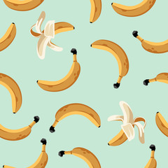 Banana Summer Seamless Pattern