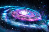 Background of colorful galaxy in the universe