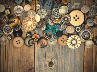set of various vintage buttons