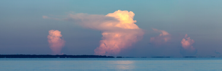 Cumulus Cloud at Sunset 