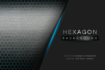 Hexagon patterned background