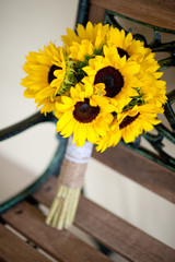 Sunflower Bridal Bouqet