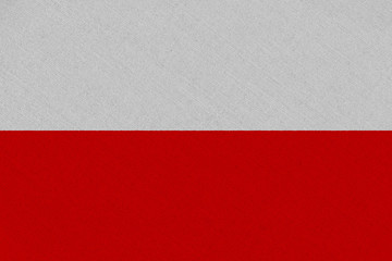 Poland fabric flag