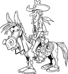 cowboy ride a horse