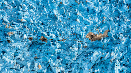 background concrete wall of blue stones
