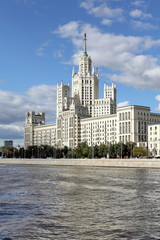 The famous high-rise building on Kotelnicheskaya Embankment. This is one of the seven famous Stalin High-rises