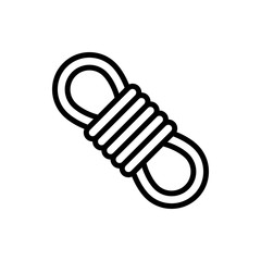 Rope Icon Vector Illustration in Line Style for Any Purpose