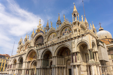 Venice, Italy - August/ 27/ 2018 -  Basilica of Saint Mark