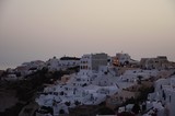 Santorini Oia in the sunset, beautiful view
