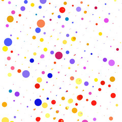 Multicolored bubbles on a white background  