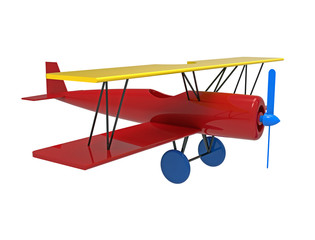 Airplane, colorful wooden toy