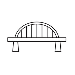 bridge icon- vector illustration