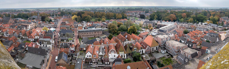 Steenwijk Overijssel Netherlands arial panorama