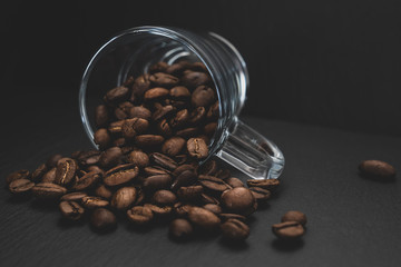 Kaffebohnen im Glas