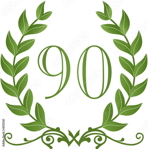 Fototapete Lorbeerkranz Antik 90