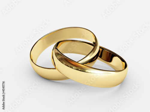  Connected  wedding  rings  Stock photo and royalty free 