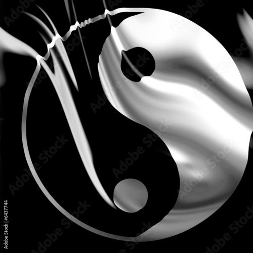 Lacobel Yin yang symbol