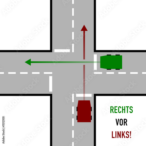 "rechts vor links!" Stockfotos und lizenzfreie Vektoren auf Bild 11312100