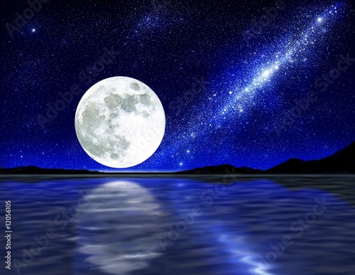 Lacobel moon over water