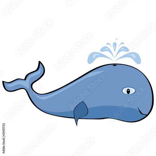 Cartoon whale by fejas, Royalty free vectors #12431732 on Fotolia.com