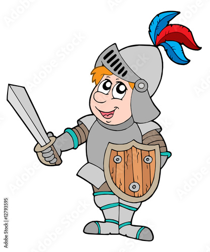 Cartoon knight by Klara Viskova, Royalty free vectors #12793595 on ...