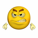 Emotion: les poings pour la rage | Cute cartoon pictures, Angry emoji ...