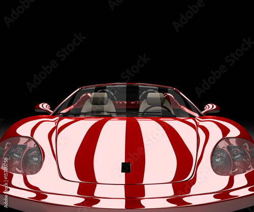 Lacobel Red car