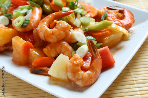 Plakát, Obraz Sweet and Sour Shrimp