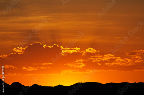 Fototapeta Desert sunset, Namibia, southern Africa