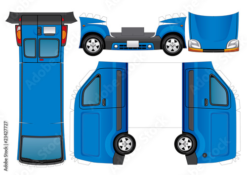 vectors paper  #23427727 crafts papercraft  car vehicles  by garage.com, Royalty makoto free on