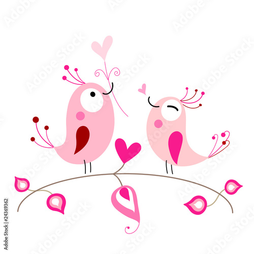 pink love birds