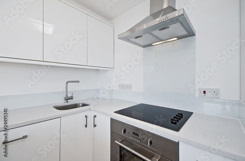 Fototapeta modern white kitchen