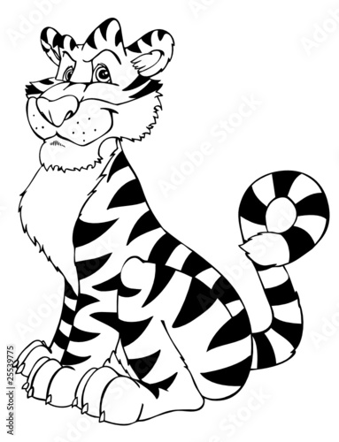 tiger comic malvorlage  coloring and malvorlagan