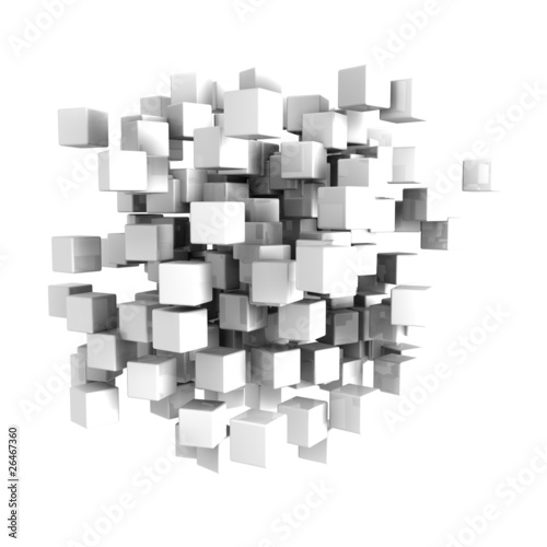 Fototapeta cube_4_depth_white