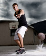 Young stylish basketball player