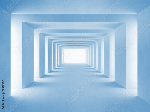 niebieski-tunel-3d-z-powiekszeniem-optycznym