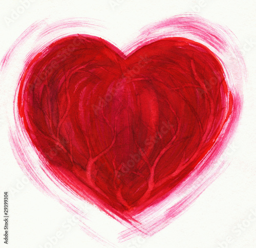 Lacobel Red heart