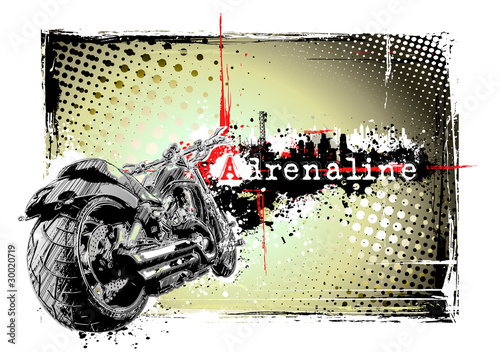 Fototapeta adrenaline motorbike
