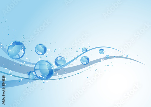 White Water Background, vector © and4me