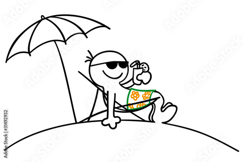 Liegestuhl Mit Sonnenschirm Comic sdatec.com